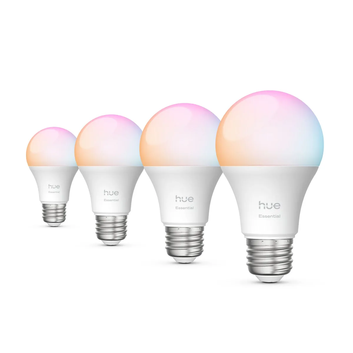 Signify Hue White and color ambiance Essential A19 - E26 smart bulb - 800 lm - 8.8W - 4 pack