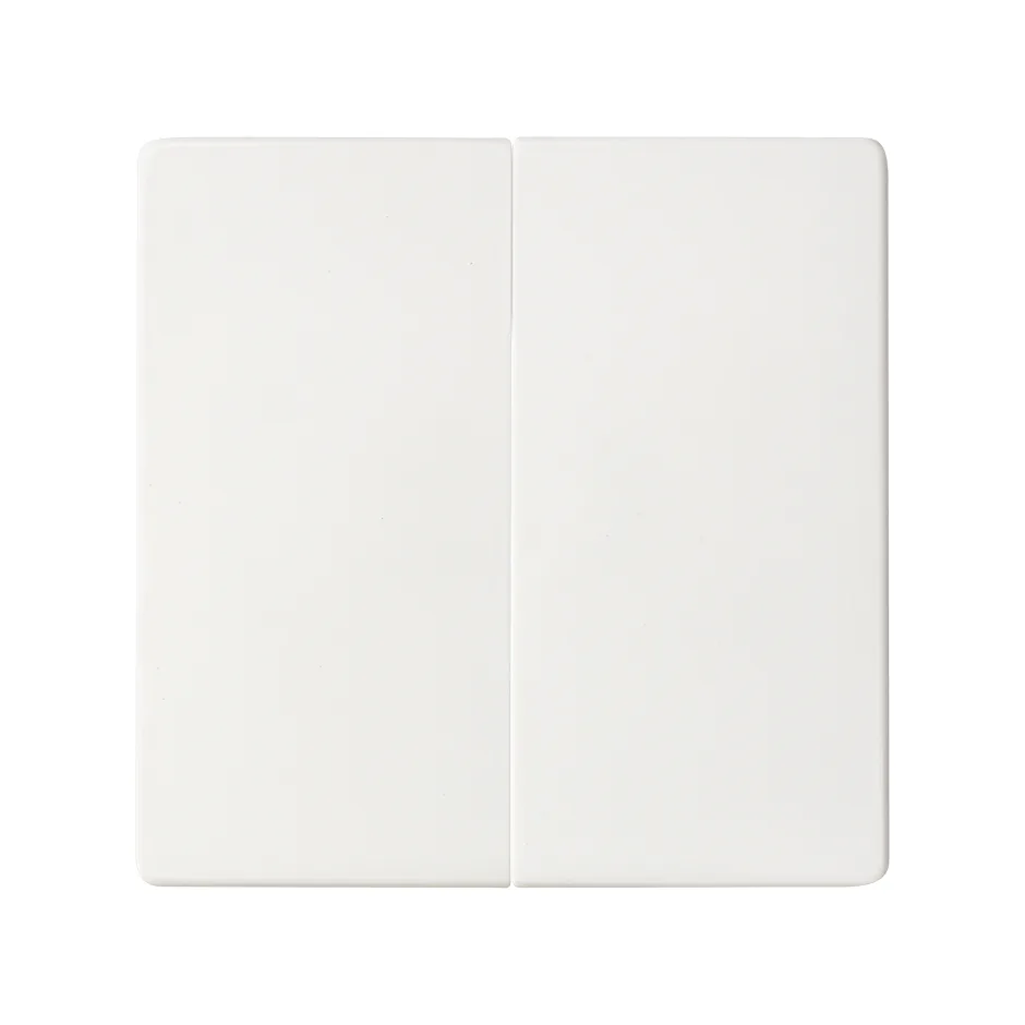 Simon Double 2-way switch with screw terminal connection system matt white Simon 82 Concept