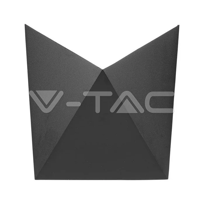 V-Tac 5W LED Wall Light Black Body IP65 4000K