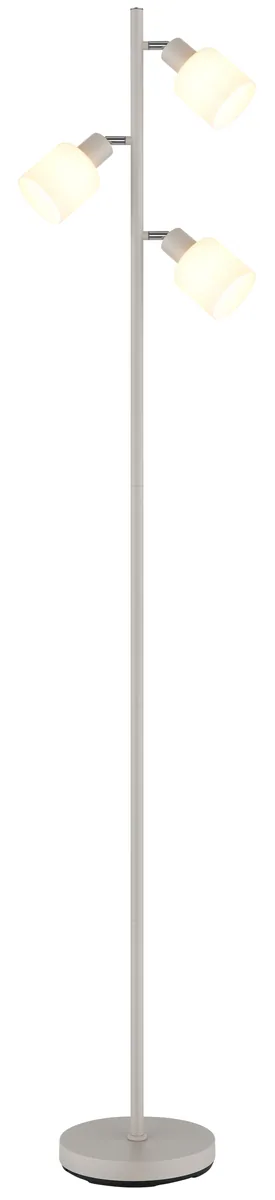Globo TRENT Floor lamp - metal sand colored matt - glass opal