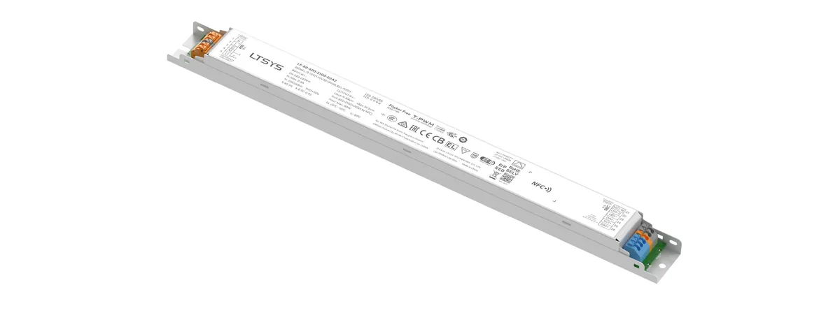 LTECH 80W 600-2100mA NFC 0/1-10V CC Linear tunable white Driver LF-80-600-2100-G2A2 (Built-in)