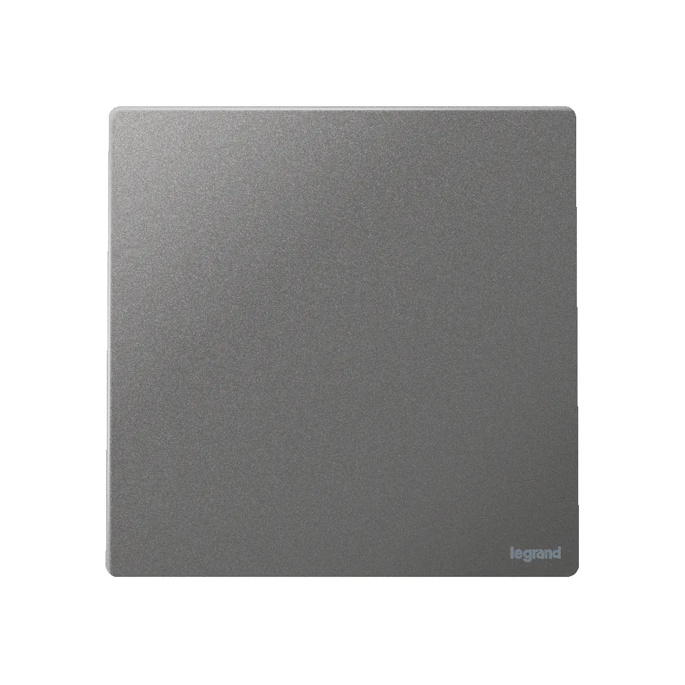 Legrand Mallia Senses 1 Gang 1 Way Switch 16Ax Dark Silver