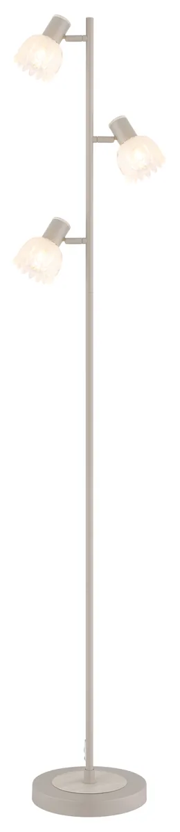 Globo PLANTA Floor lamp - metal sand colored matt - glass satined