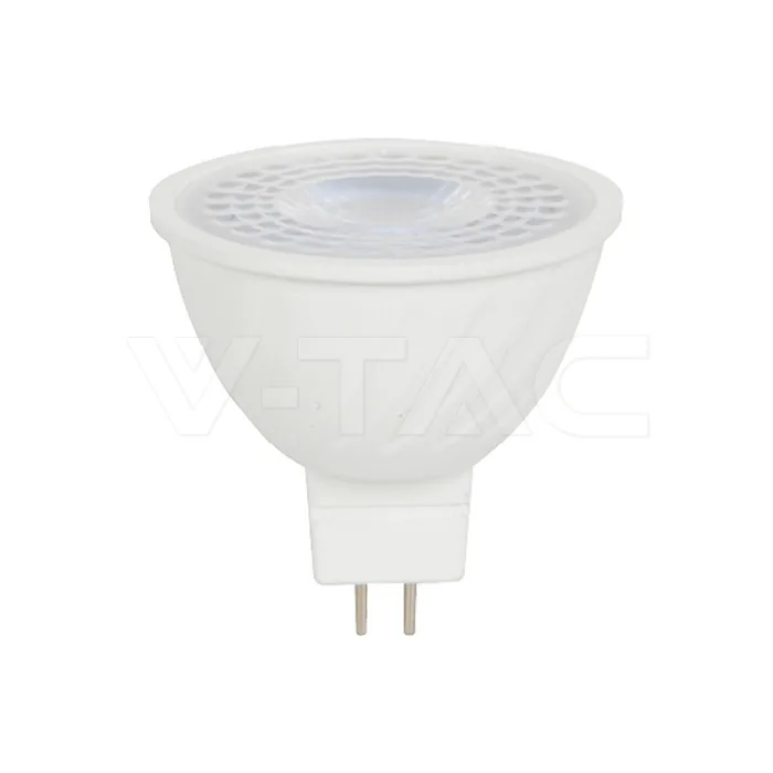 V-Tac LED Spotlight GU5.3 6W MR16 Riple Plastic 38° 6500K