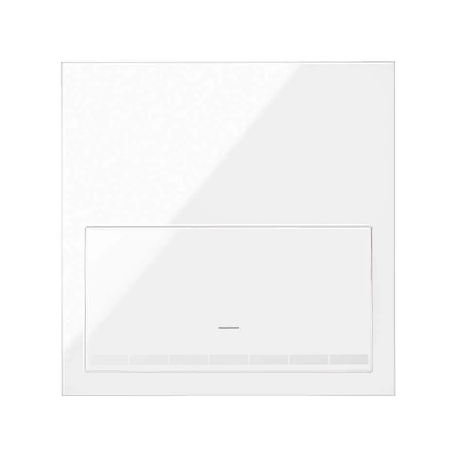 Simon Front face kit for 1 element with 1 gloss white dimmer button Simon 100