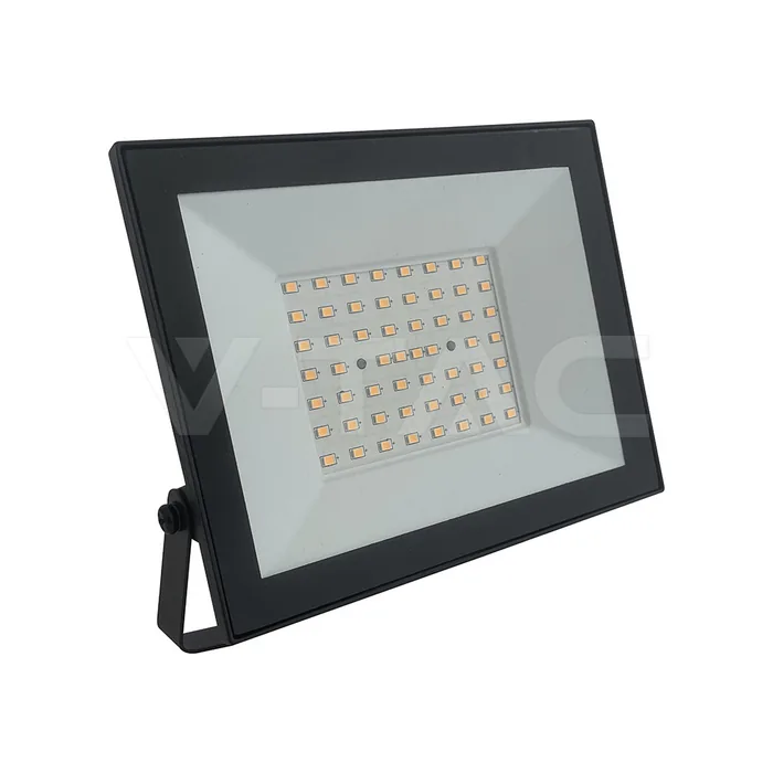 V-Tac 50W LED Floodlight 3000K Black Body
