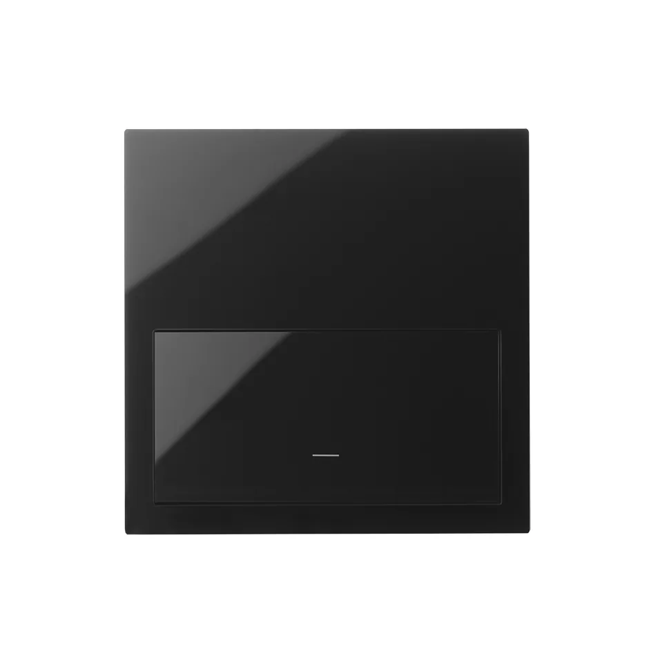 Simon Front kit for 1 element with 1 Simon iO dimmer switch gloss black Simon 100