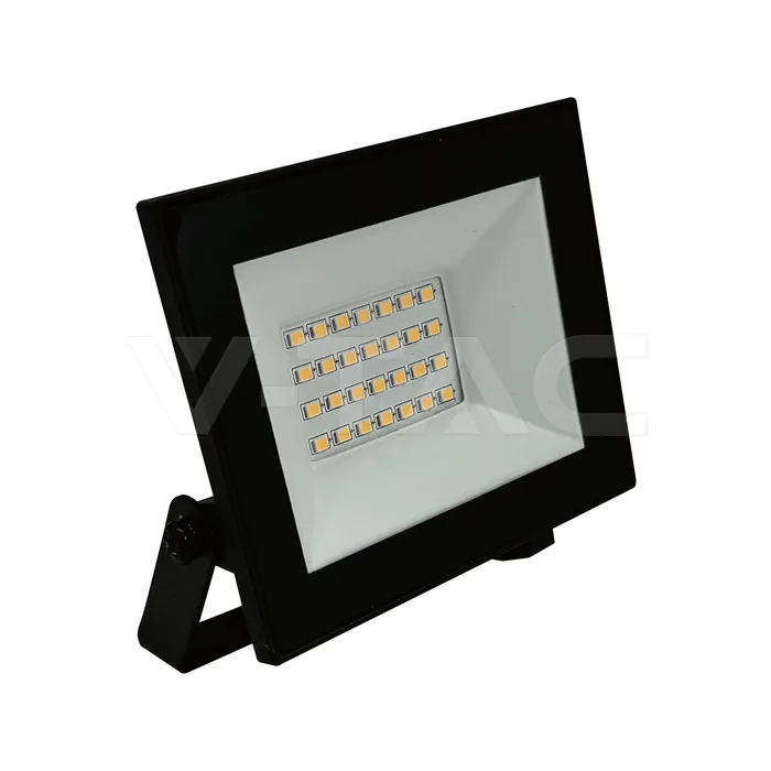 V-Tac 20W LED Floodlight 6500K Black Body