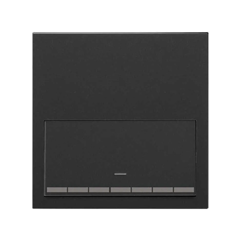 Simon Front face kit for 1 element with 1 matt black dimmer button Simon 100