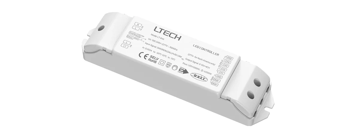 LTECH DMX/DALI - 0-10V Dimming Module LT-84A