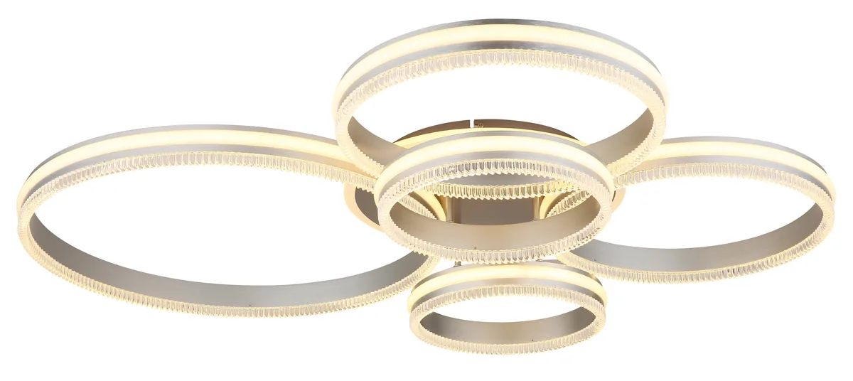 Globo FRANCINE ceiling light - metal gunmetal matt - metal silver colored matt