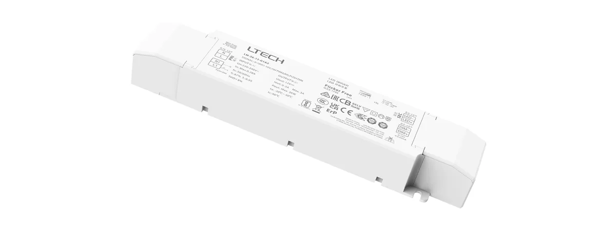 LTECH 36W 12VDC CV 0/1-10V Driver LM-36-12-G1A2