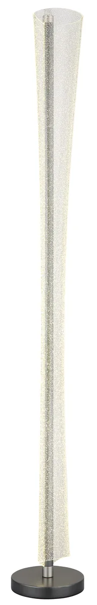 Globo MALINDA Floor lamp - metal anthracite matt - acrylic clear with air bubbles