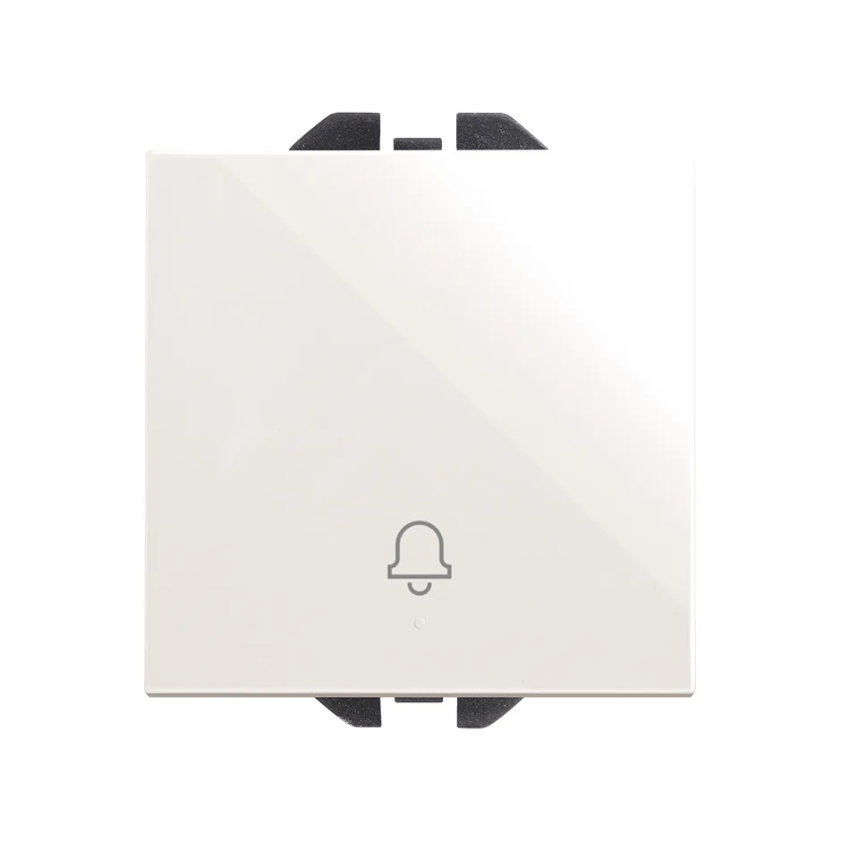 Simon Push-button switch with bell symbol 10A 230V~ and fast terminal connection system white Simon 270