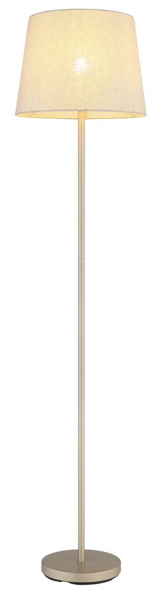 Globo JORIS Floor lamp - metal champagne colored - textile beige