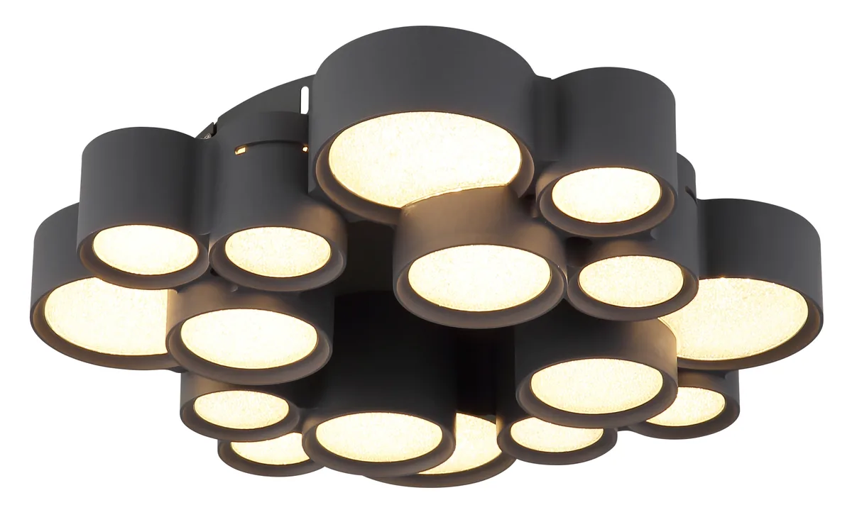 Globo DARLA ceiling light - metal anthracite matt - plastic anthracite matt