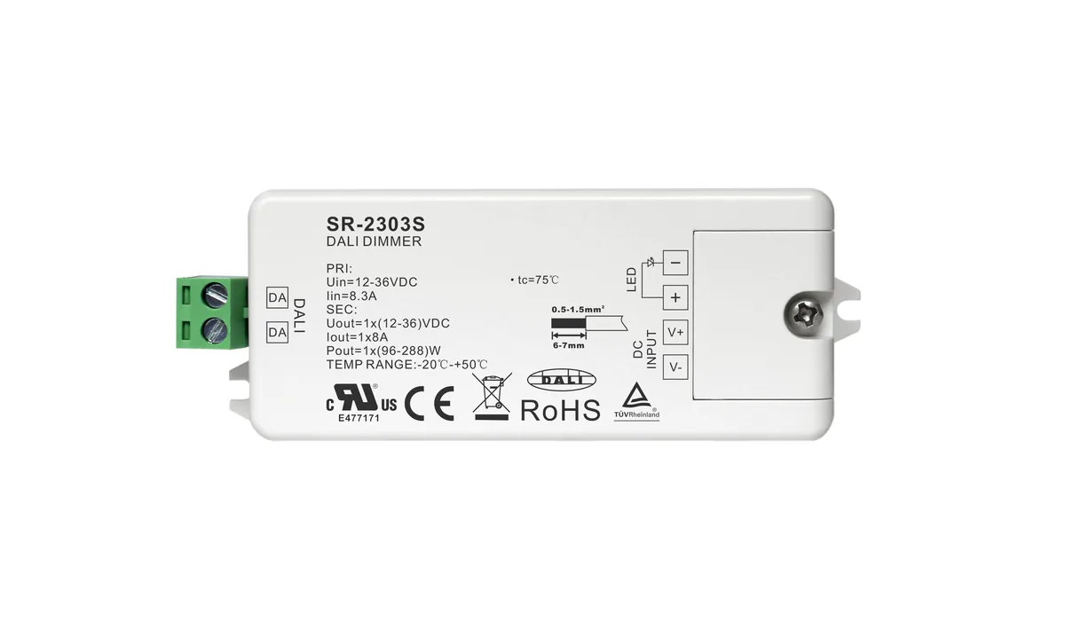 1 Channel Constant Voltage DALI Dimmer SR-2303S-LED Driver