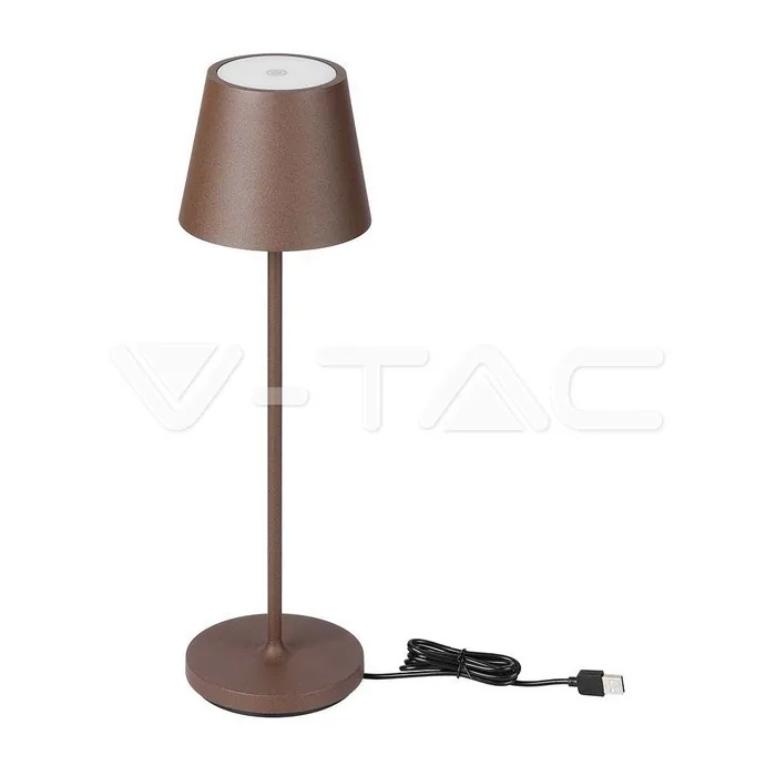 V-Tac 1.5W LED Table Lamp 3000K IP54 Sand Corten Body
