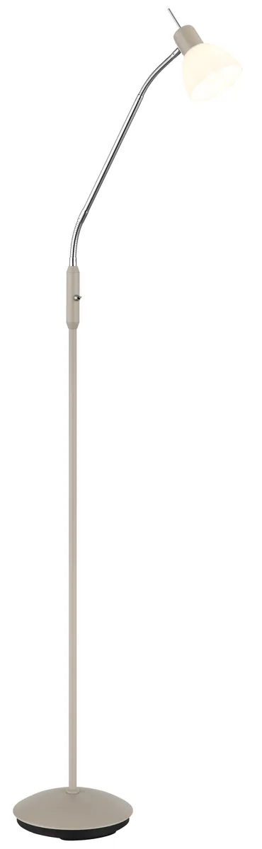 Globo DAYTONA Floor lamp - metal sand colored matt - glass opal