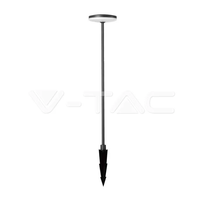 V-Tac 12W LED Lamp Spike (D150xH800) 3000K Anthracite Body IP65