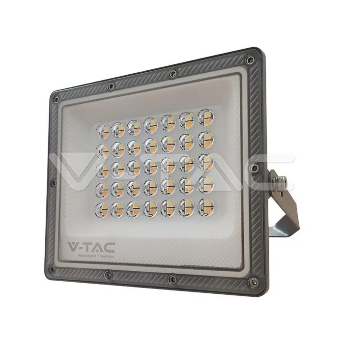 V-Tac 30W LED Floodlight 3in1 Grey Body