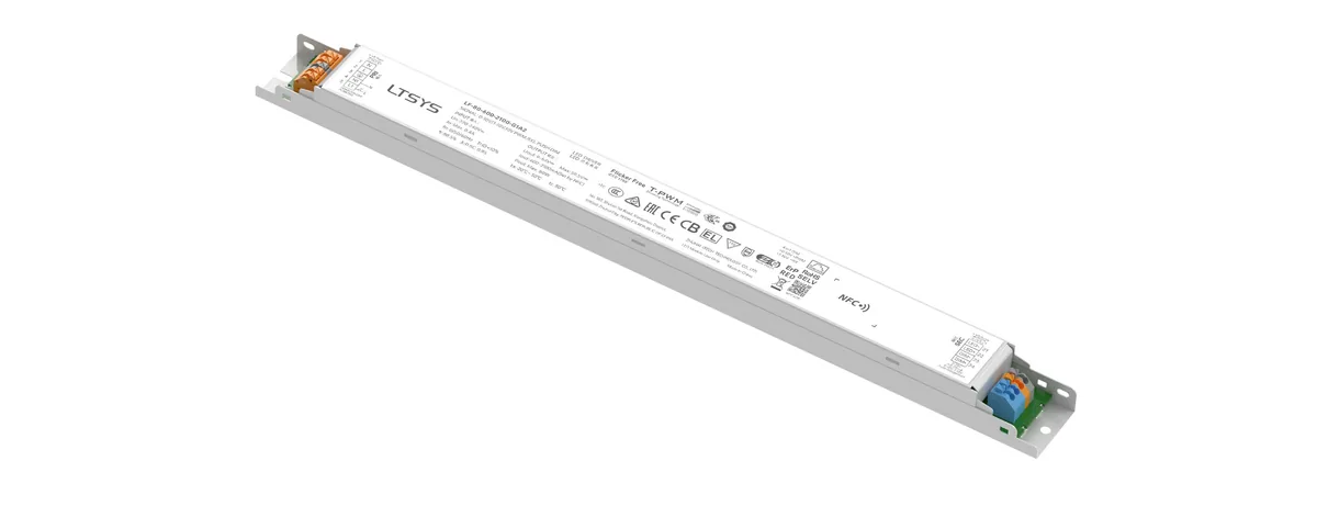 LTECH 80W 600-2100mA NFC 0/1-10V CC Linear Intelligent Driver LF-80-600-2100-G1A2 (Built-in)