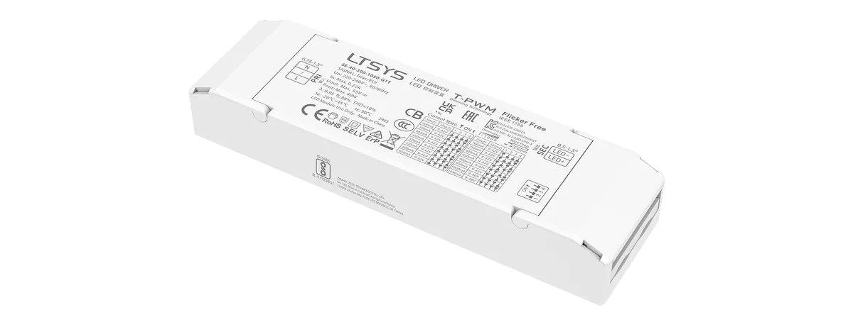 LTECH 40W 300-1050mA CC Triac Driver SE-40-300-1050-G1T