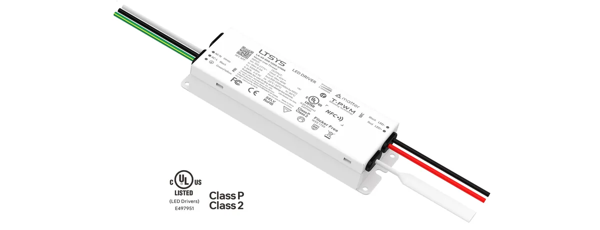 LTECH 40W 300-1200mA UL Certification NFC CC Matter LED Driver LA-40-300-1200-U1MA