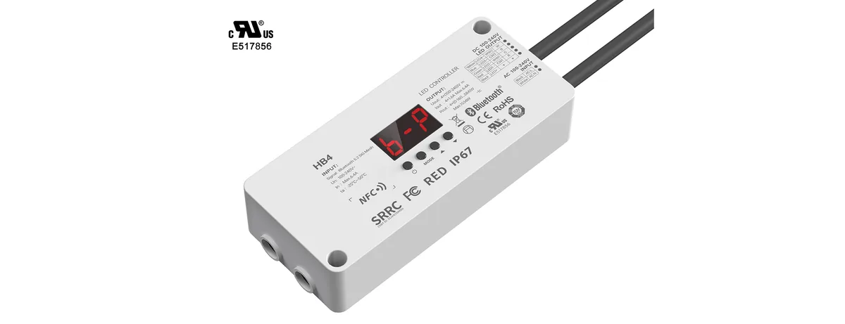 LTECH 4CH NFC Waterproof Bluetooth5.2 High-voltage LED Controller HB4