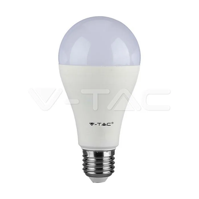 V-Tac LED Bulb 15W E27 A60 Thermoplastic 4000K 3PCS/Blister Pack