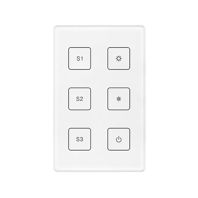Group Scene Control Single Color DALI Touch Panel SR-2422T6-DIM-G1-S3-US DALI Controller