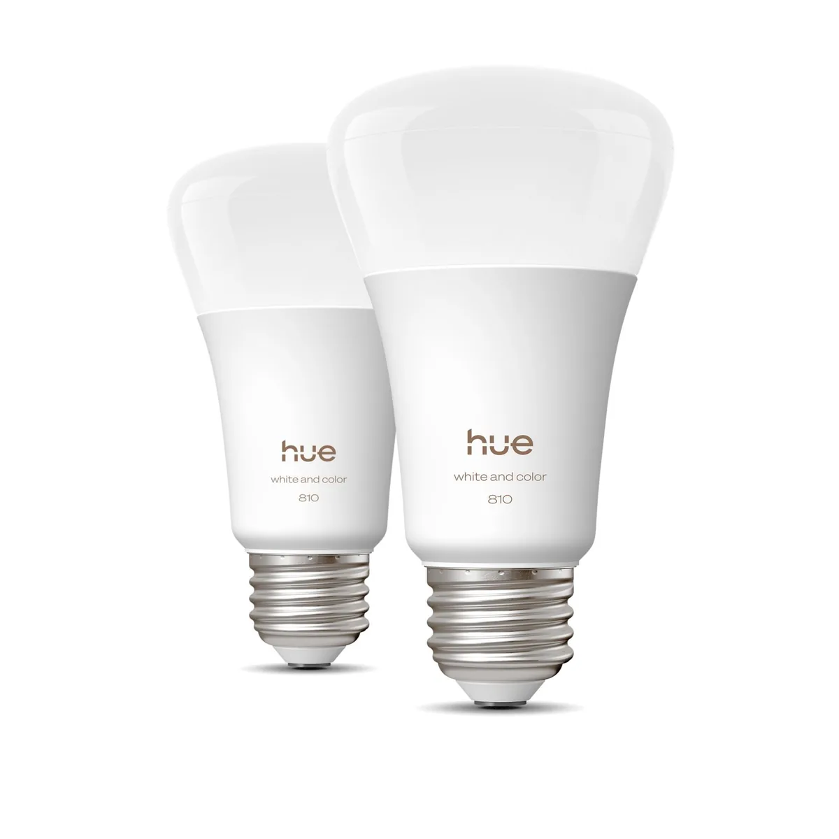 Signify Hue White and color ambiance 60W A19 2PACK- E26 smart bulbs
