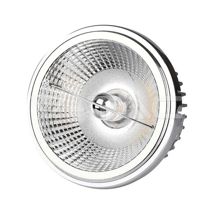 V-Tac LED Spotlight AR111 20W Changeable Reflector 40`D/20`D Silver 4000K