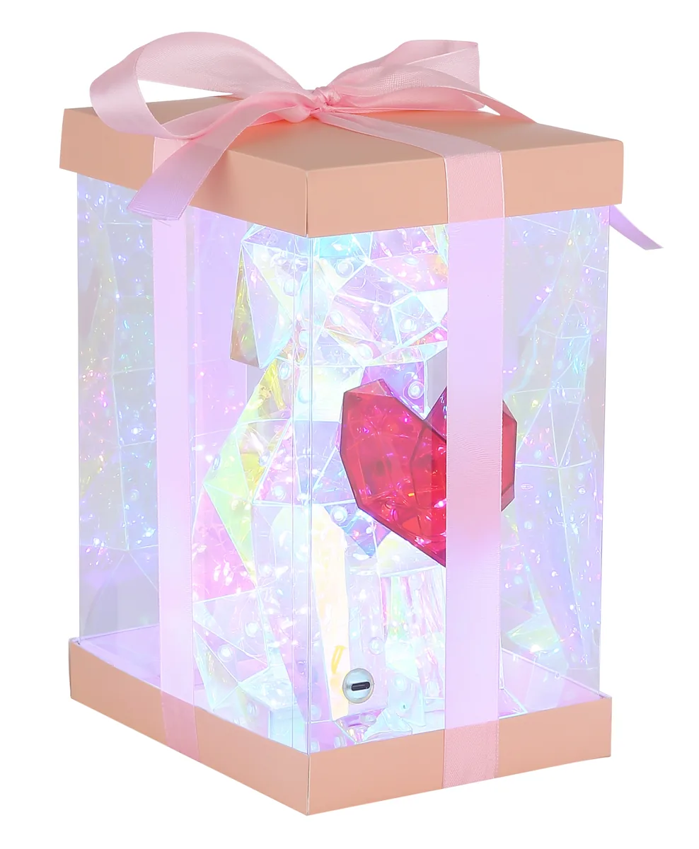 Globo BRONDAR table lamp - plastic clear crystal effect - plastic red crystal effect