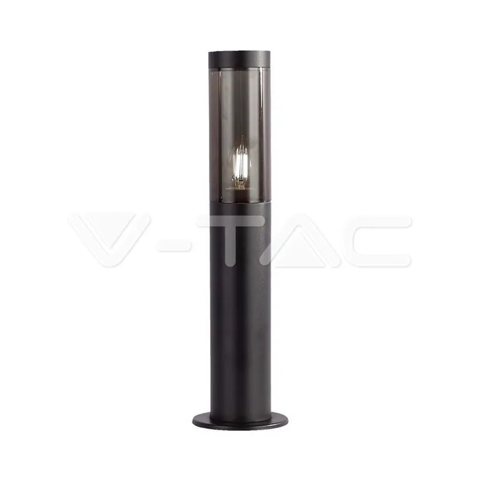 V-Tac Bollard Garden Light E27 Holder Black Body IP44