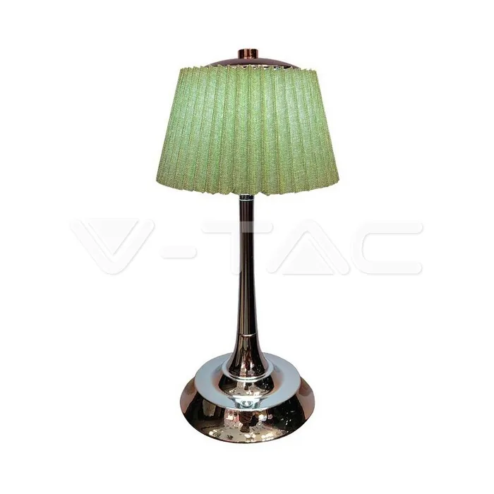 V-Tac 1.5W LED Table Lamp 3 in 1 Chrome + Pale Green