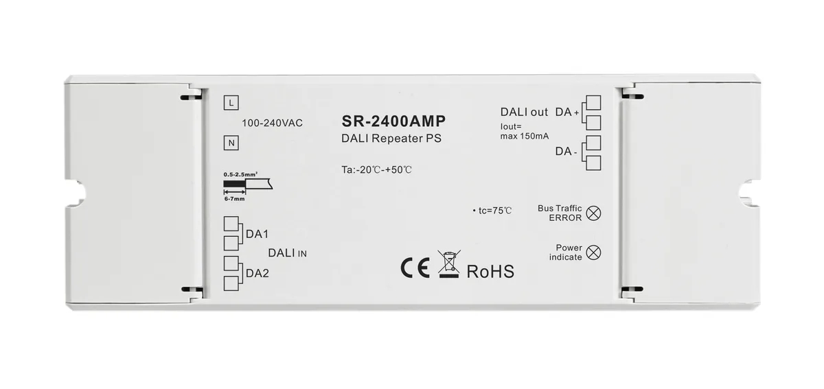 DALI Repeater With Built In Bus Power Supply SR-2400AMP-LED Driver