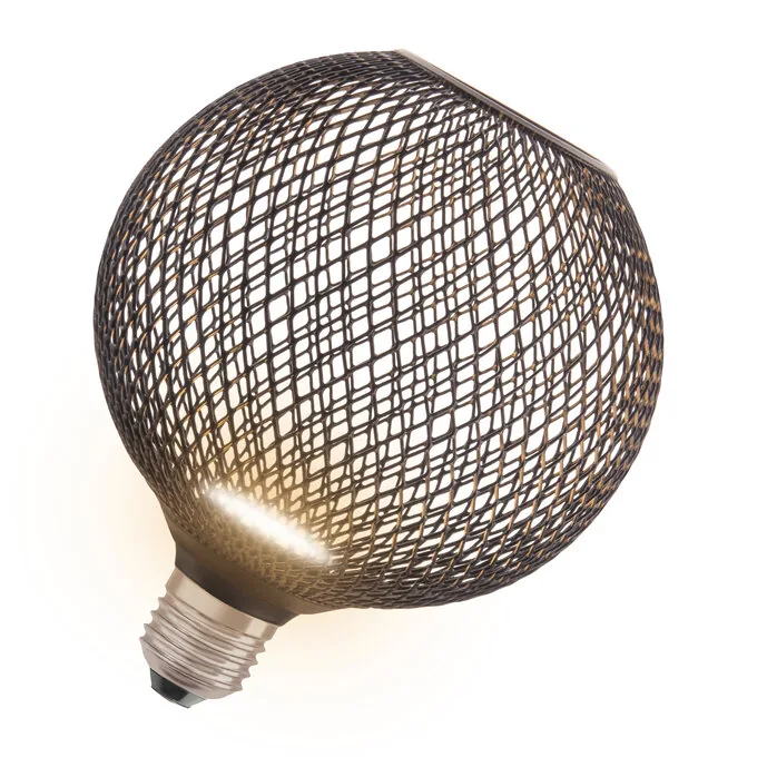 Ledvance DECOR LED FLAT GLOBE 125 BLACK 3.5W 827 Frosted E27 Non-DIM