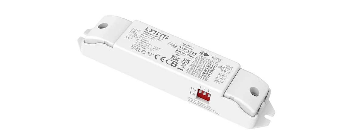LTECH 12W 350-700mA CC DMX Driver SE-12-350-700-W1M