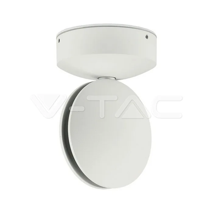 V-Tac 7W LED Wall Light White Body 3000K IP65