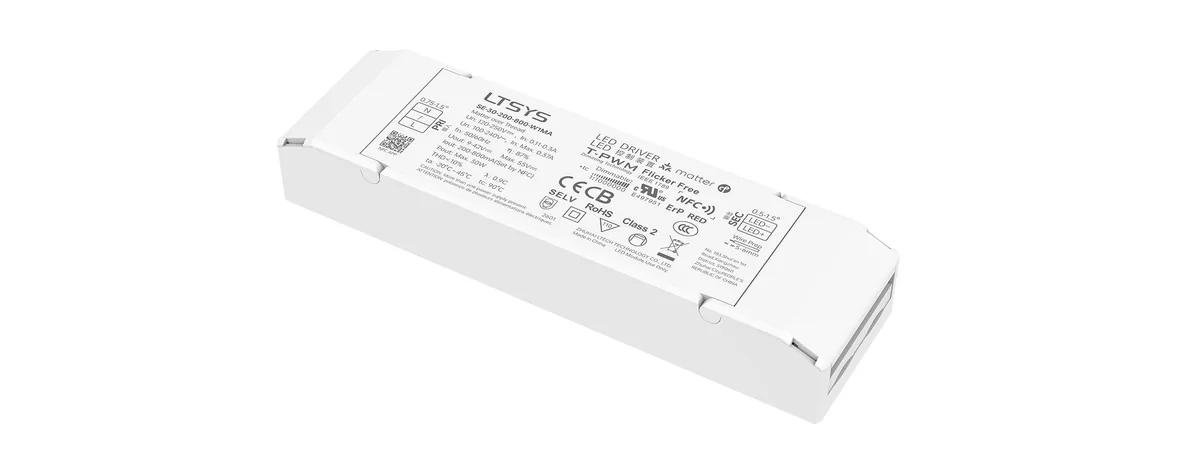 LTECH 30W 200-800mA NFC CC Matter LED Driver SE-30-200-800-W1MA