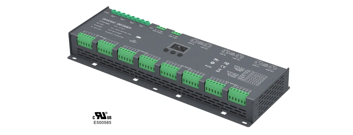LTECH 40CH CV DMX Decoder LT-940-OLED
