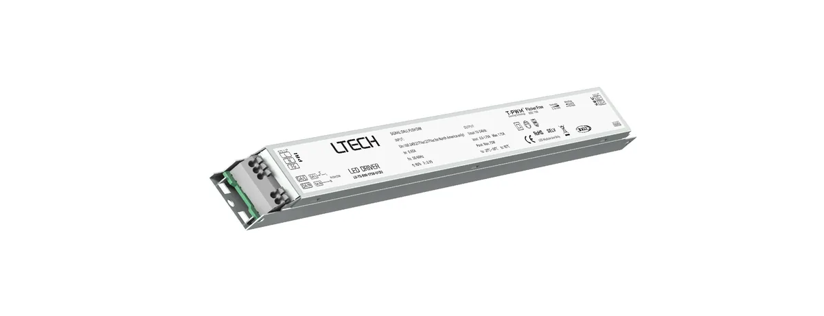 LTECH 75W 500-1750mA CC DALI-2 Programmable Driver LU-75-500-1750-U1D2