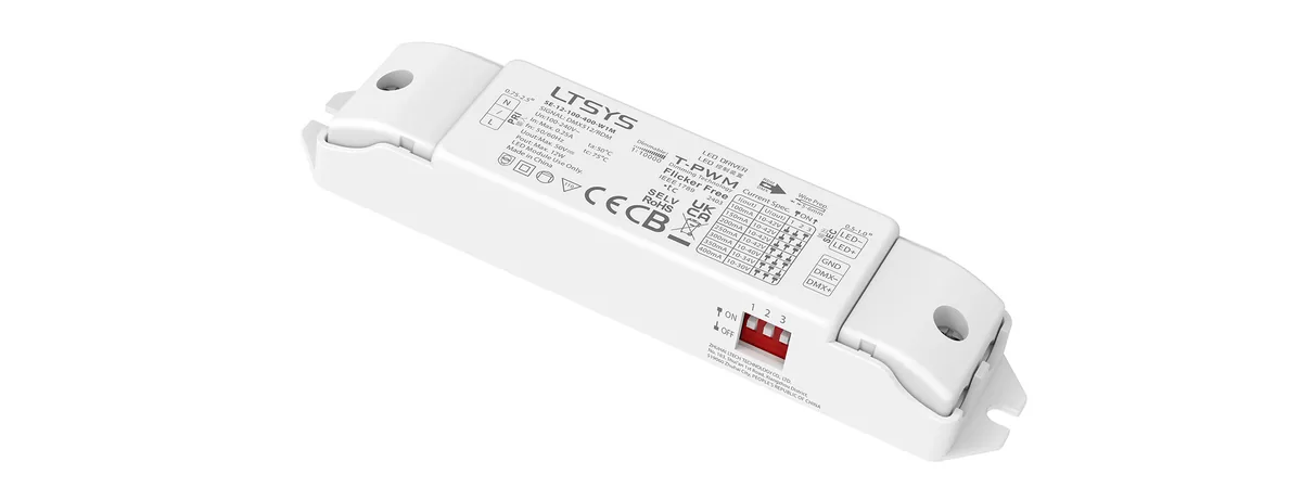 LTECH 12W 100-400mA CC DMX Driver SE-12-100-400-W1M