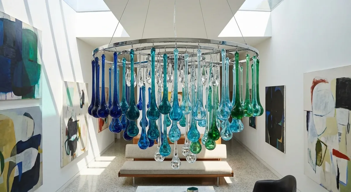 Desroch Tonal Glass Spectrum — Bespoke Chandelier