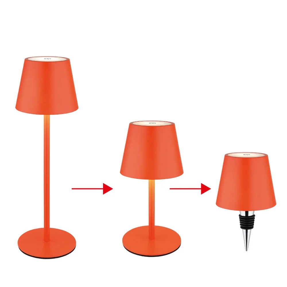 Globo VANNIE I table lamp - metal red matt - plastic red matt