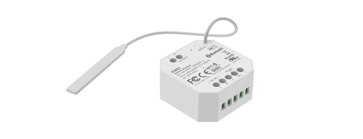 LTECH Push-Relay Bluetooth5.2 single-relay Switch Module KBS1