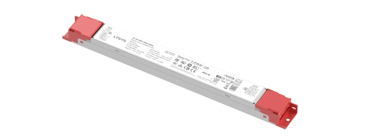 LTECH 60W 500-1500mA NFC DALI-2 DT6/DT8 CC Linear tunable white Driver LF-60-500-1500-G2D2 (External)