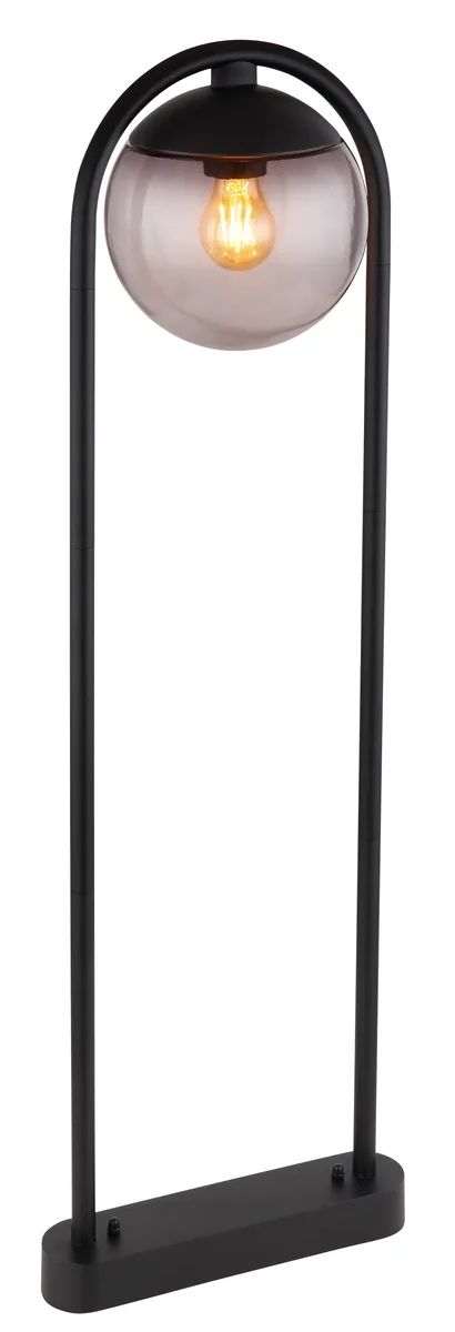 Globo MICHAEL Outdoor Light - metal black matt - glass smoke colored