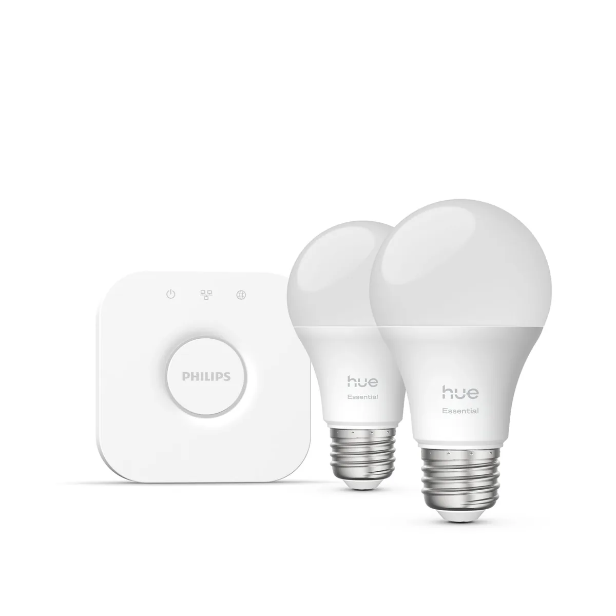 Signify Hue White and color ambiance Essential starter kit: 2 E26 smart bulbs (800 lm)